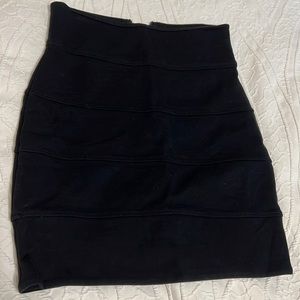 Black bandage mini skirt ARITZIA